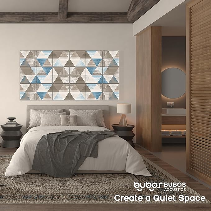 BUBOS 18 Pack Art Acoustic Panels Soundproof Wall Panel, 11.8X11.8 Inches Sound - Image 6