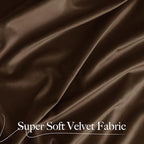 NICETOWN Brown Velvet Curtains 108 inches Long 2 Panel - Image 9