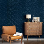 Wallercity Blue Velvet Wallpaper Textured Vitnage Peel and Stick Wallpaper - Image 2
