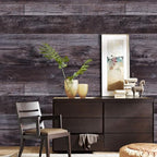 WENMER 17.71" x 472" Grey Wood Peel and Stick Wallpaper Shiplap Self Adhesive - Image 8
