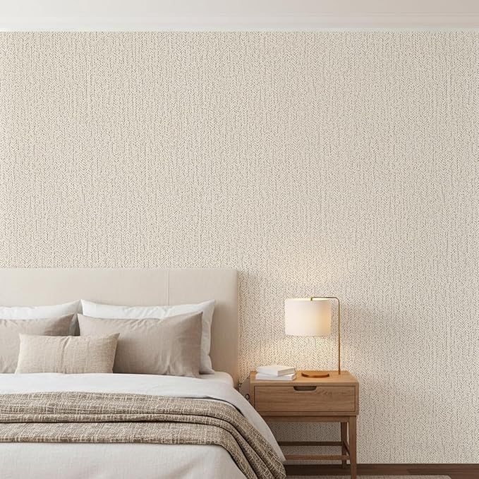 Peel and Stick Wallpaper Removable Wall Paper Textured Contact Paper Gray - Image 2
