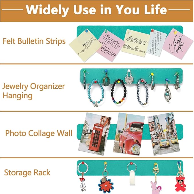 Felt Pin Board Bar Strips Bulletin Board - Image 3