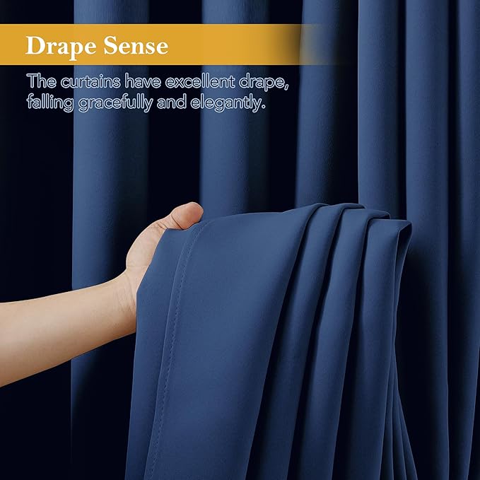 RYB HOME Blackout Thermal Insulated Curtains, Portable Curtain - Image 6