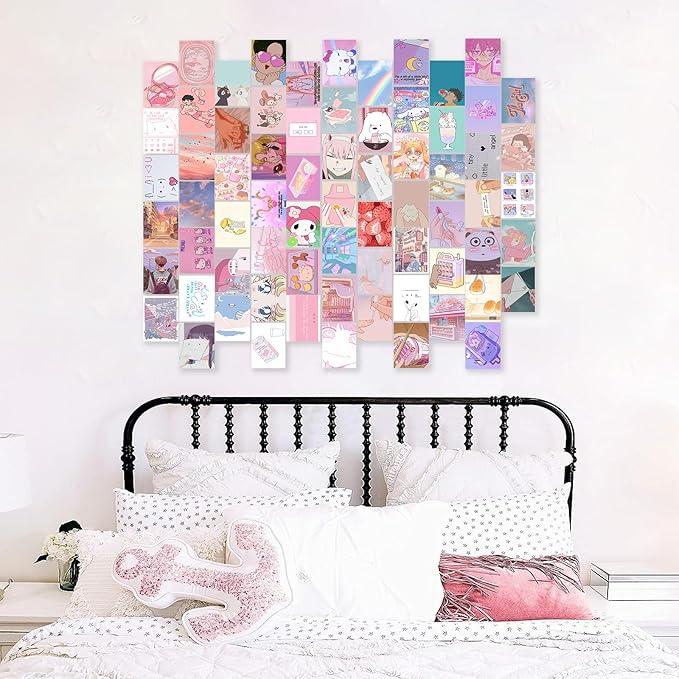 KBKBART Anime Aesthetic Wall Collage Kit, Anime Photo Wall Collage Posters - Image 3