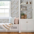 COMSTICKC 3D Faux Brick Wall Panels Peel and Stick, Small Size Self Adhesive - Image 2