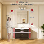 Keonjinn 30" x 36" Brushed Nickel Bathroom Mirrors - Image 2