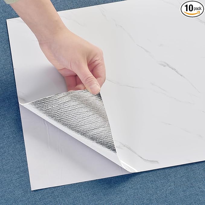 Haimin Wall Panels Peel and Stick 10 Pieces 23.6x11.8in Lightweight Backsplash by HaiminHomeDecorWallpaper