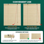 Bamboo Blinds for Interior Windows Easy to Install Bamboo Shades for Indoor - Image 5