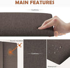 IFNOW Upholstered Wall Mounted Headboard, 3D Soundproof Wall Panels Peel and - Image 4
