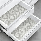 Peel and Stick Wallpaper Grey and White Damask Wallpaper - Image 8