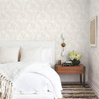 Ismoon Floral Peel and Stick Wallpaper Vintage Beige Contact Paper Boho - Image 5