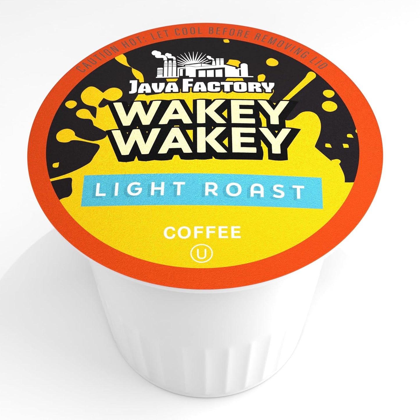 Java Factory Coffee Pods Light Roast Coffee Compatible with K Cup Brewers Including 2.0, Wakey Wakey, 80 Count