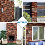 Red Faux Brick Wall Tiles, 3D Thin Brick Veneers - Image 8