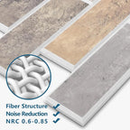 8-Pack 3D Faux Brick Acoustic Wall Panels, 11.8" x 11.8" PET Soundproof & Noise - Image 3