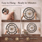 Pytha Sight 30 Inch Extra Large Giant Wall Clock, Oversized Round Silent - Image 8