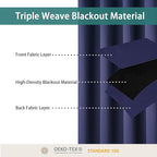 BONZER Room Divider Curtain Total Privacy Wall Wide Thermal Insulated Blackout - Image 2