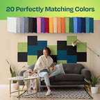 Acoustic Panels 12-Pack Soundproof Wall Panels 12"x12"x0.4" Decorative Sound - Image 4