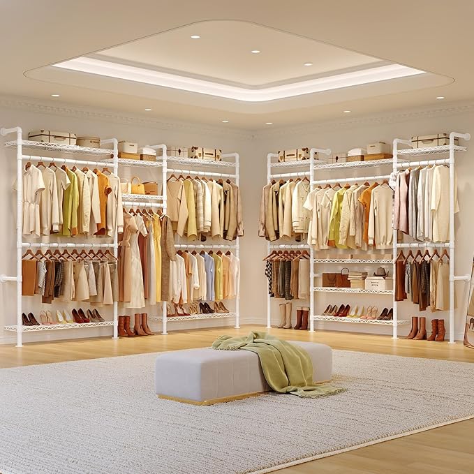 ONBRILL H3 Plus Expandable Wall Mounted Closet System, 5.7FT-8.2FT Closet - Image 9