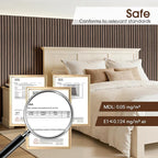 Acoustic Wood Wall Panels 2 Pack 47.6" x 23.6", Sound Proof Wooden Paneling - Image 4