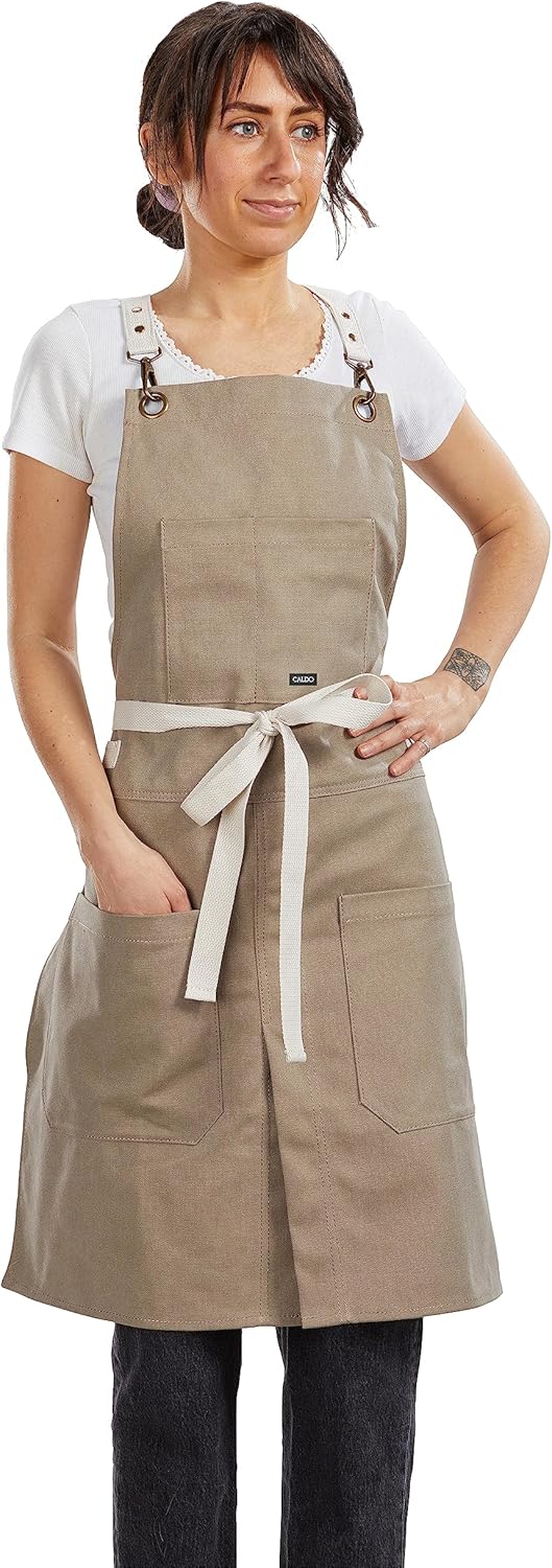 Caldo Split Leg Apron (Grey)