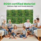 Artificial Grass Wall Roll 40"x120", 3D Green Grass Wall - Image 4