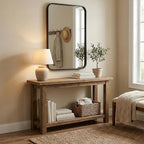 24x36 Inch Matte Black Bathroom Vanity Mirrors | Flush Mount Deep Set Metal - Image 8