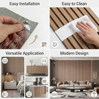 3D Wall Panels Peel and Stick – 15.74" x 118" PVC Faux Texture Wall Covering - Image 4