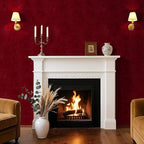 30"x160" Large Size Dark Red Contact Paper Self Adhesive Velvet Wallpaper Peel - Image 5