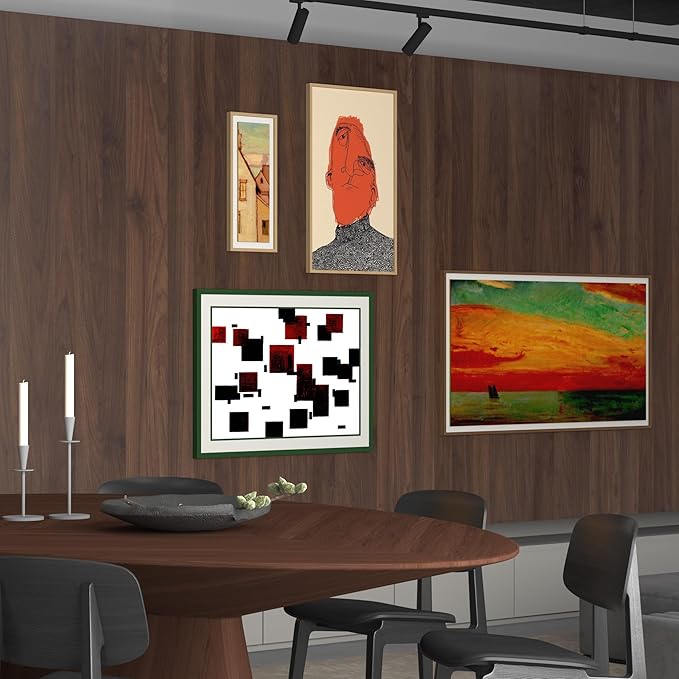 BOMENG Large Walnut Wood Wallpaper Peel and Stick Matte 48"x354" Dark Brown - Image 5