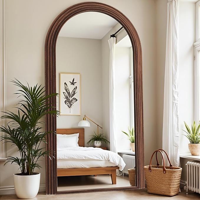 Antok Full Length Mirror 76"×41" Floor Mirror Standing Tall Mirror, Arched by AntokMirror