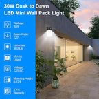 30W Mini LED Wall Pack Light - Image 5