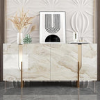 VEELIKE 15.7''x118'' Beige Gold Liquid Marble Contact Paper - Image 7