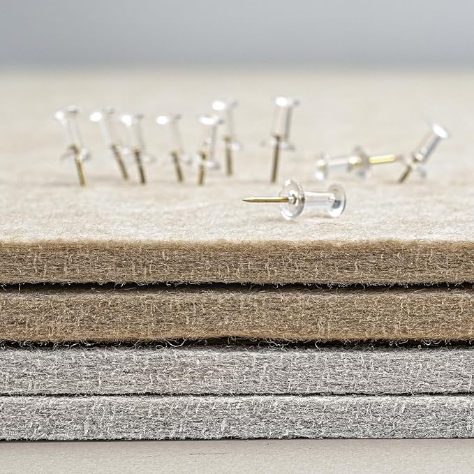Lightomorrow Bulletin Board, 36 x 24 Inches Felt Pin Board, Cork Alternative - Image 6
