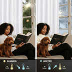 NICETOWN 100% Blackout Window Curtain Panels 63 inch Length - Image 3