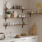 DINZI LVJ Long Wall Shelves, 55.1Inch Wall Mounted Shelves Set of 2, Extra - Image 7