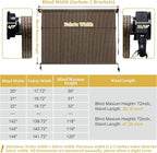 Shade&Beyond Custom Size Outdoor Roller Shades Cordless Patio Roll Up Blinds - Image 7