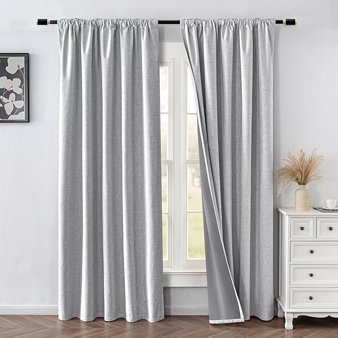 IGEMAEVE 100% Blackout Curtains 90 Inches Long - Image 2