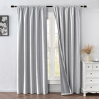 IGEMAEVE 100% Blackout Curtains 96 Inches Long - Image 2