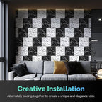 STICKGOO Black 3D Wall Panels for Interior Wall Decor, 33 Pack - Image 6