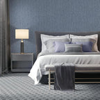 Grasscloth Peel and Stick Wallpaper Blue Contact Paper 15.7inch x 393.7inch - Image 7