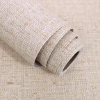 Beige Grasscloth Wallpaper Peel and Stick Vintage Grasscloth Contact Paper by lenify