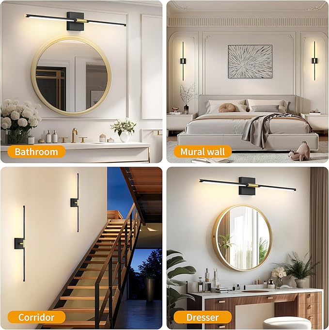 Morauroral Battery Operated Wall Sconces Set of 2, 10000mAh Rechargeable Sconces - Image 8