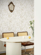 Ismoon Peel and Stick Wallpaper Floral Vintage Stick on Wall Paper Beige French - Image 5
