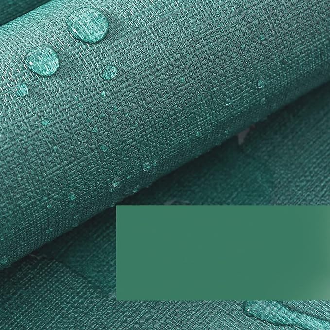 Yancorp Textured Fabric Emrald Green Peel and Stick Wallpaper - Image 7