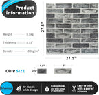 Art3d 10-Pack 52.5 Sq.Ft Faux Brick 3D Wall Panels Peel and Stick in Stone Ash - Image 6