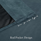 NICETOWN Blue Velvet Curtains 84 inches - Image 7