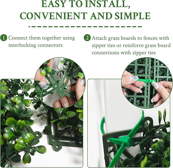 Artificial Ivy Privacy Fence Screen:48"x 128" 4-Layer Leaf UV-Anti Faux - Image 3