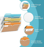 SUPEASY 3-Tier Wall File Organizer, Hanging Wall Mounted Mail Organizer - Image 3