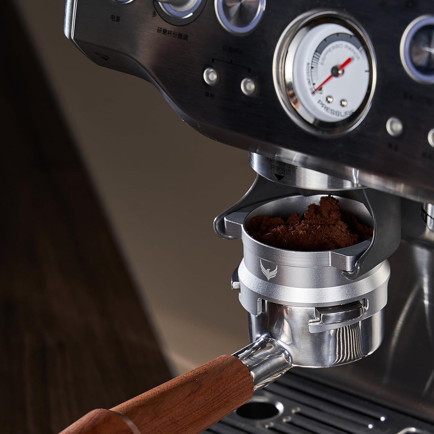 54mm Dosing Funnel Espresso Puck Screen Set KNODOS Grinder Trigger Portafilter Funnel and Filter Compatible with Breville 54mm Portafilters