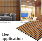 Art3d 4 Pack 47.2 x 23.6in. Wood Slat Acoustic Panels - Image 3
